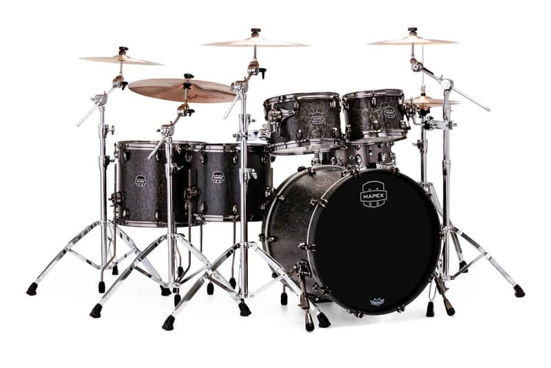 Mapex SV628XUBKFB Saturn V MH Exotic 22x18/10x7/12x8/14x12/16x14" 5pc Studioease Shell Pack image 1