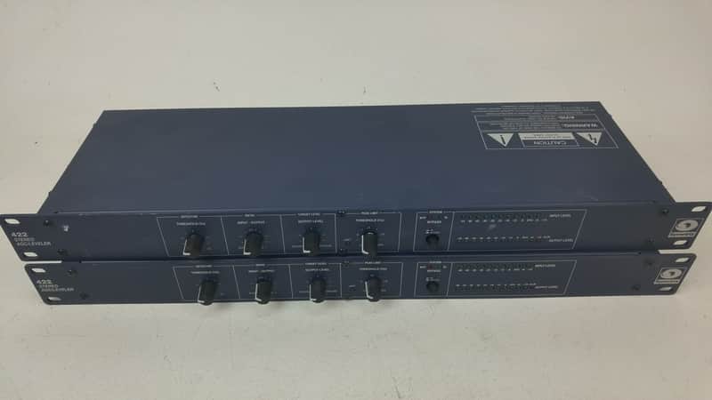 Symetrix 422 Stereo Balanced XLR AGC-Leveler Automatic Gain Controller Limiter image 1