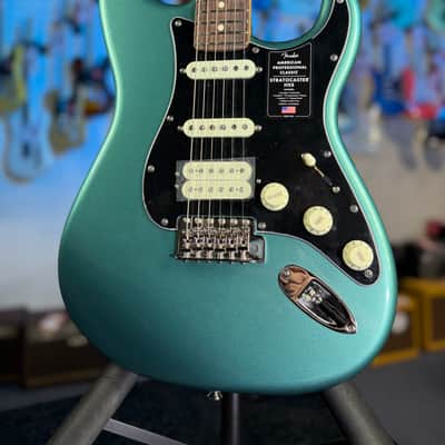 Fender American Professional Classic Stratocaster HSS Electric Guitar - Faded Sherwood Green Metallic GET PLEK'D! 186 image 2
