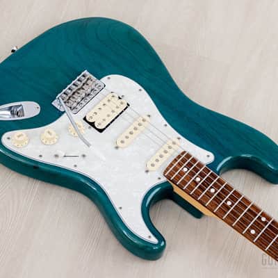 2012 Fender '62 Stratocaster ST62/ASH/MH Transparent Blue + Headstock SSH Near-Mint, Japan MIJ image 9