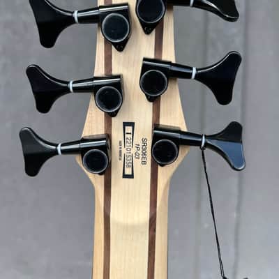 Ibanez SR306EBWK SR Series 6-String Electric Bass Guitar in Weathered Black image 7