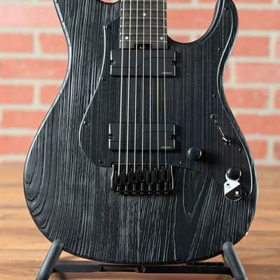 ESP LTD SN-1007HT Baritone 7-String Electric Guitar - Black Blast image 2