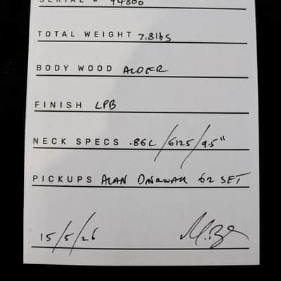 MB Guitars 62 Offset-Lake Placid Blue (Authorized Dealer) image 9
