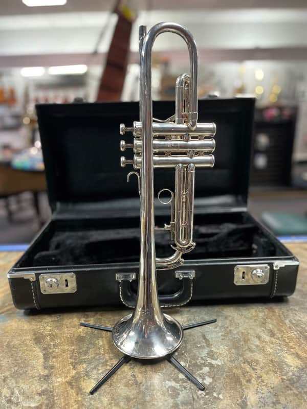 King 2055T Silver Flair Bb Trumpet with 1st Slide Trigger (Silver Plated) - Recently Overhauled by Master Technician image 1