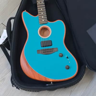 Fender American Acoustasonic Jazzmaster 2021 - Present - Ocean Turquoise image 5