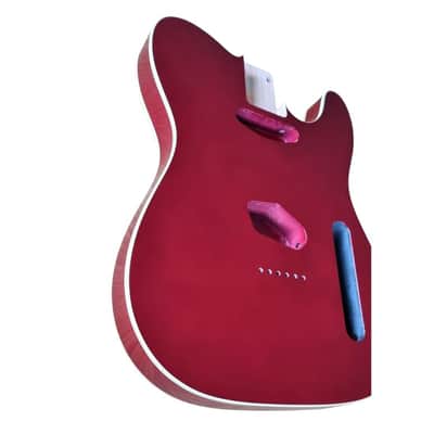 Telecaster body Metallic Red and double binding, Alder image 3