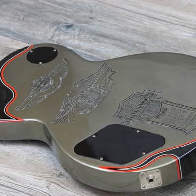 One Of A Kind! Gibson Les Paul Custom Harley Davidson in Silver image 4