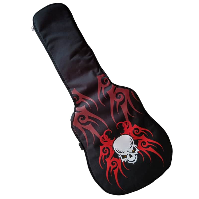Electric Guitar Gig Bag Skull Spider Motif image 1