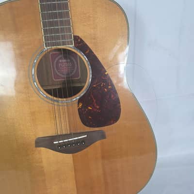 Yamaha FG730S Solid Top Brown Acoustic Guitar Natural Finish - Rosewood Back image 3