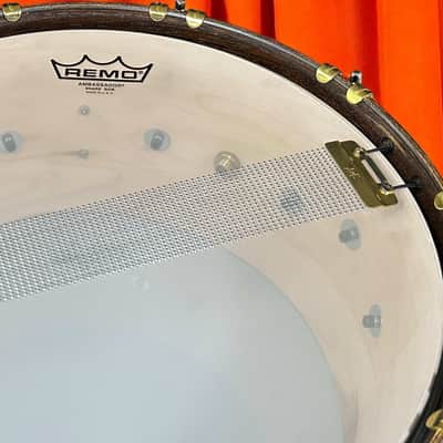 A&F Drum Co. Maple Club 6.5x14" Snare w/ Walnut Hoops (2025) - Kimball Green image 10