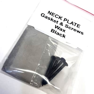 Brio Neck Plate, Neck Screws, Gasket and Wax Black image 3