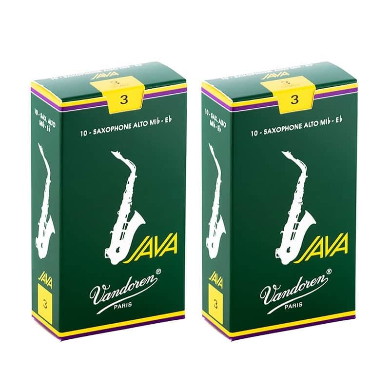 VANDOREN Set of 2 Vandoren JAVA Alto Saxophone Reeds (Harness: 3) [Ships via Courier] [Officially Imported] image 1