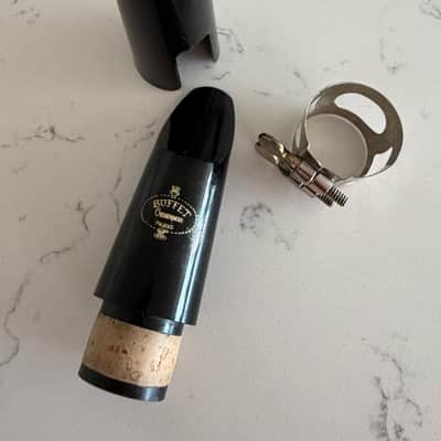 Buffet Crampon  B-12 Bb Clarinet with original hard shell plastic molded case. - Black (resin/composite) body, and Silver/nickel keys image 16