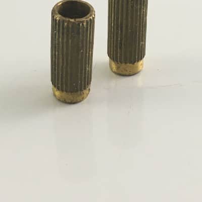 2 Vintage Style Relic Fender 2 Point Guitar Bridge Posts Custom Luthier Ibanez image 4