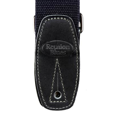 Reunion Blues Merino Wool 2" Wide Guitar Strap, Black (RBS-29), Length = 42"-60" image 4