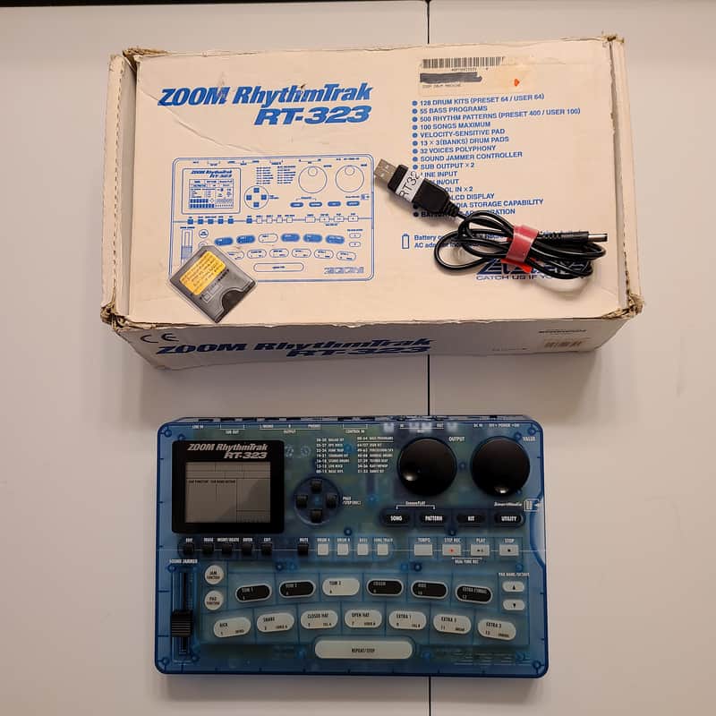 Cleaned Zoom RT-323 with fresh battery, USB Power Adapter, Box, and 32MB SmartMedia image 1