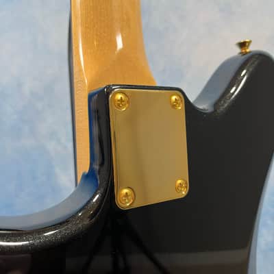 2025 Fender Japan Traditional Collection '60s Jazzmaster – Black Pearl / Gold, Matching Headstock, MIJ image 11