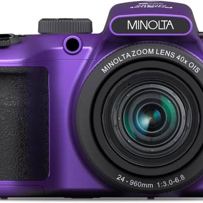 Mint Minolta MN40Z 20MP Digital Camera â€“ 40x Optical Zoom, 1080p FHD Video, 3.0" LCD, Wi-Fi, Face/Smile/Blink Detection â€“ Purple image 3