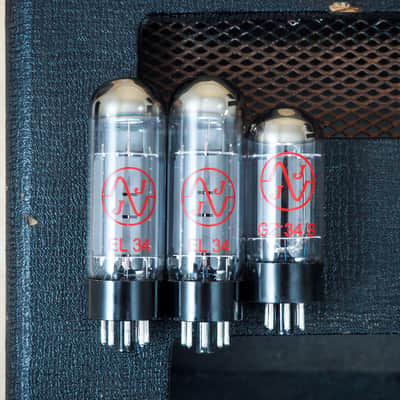 1964 Vox AC50/4 Mk II Big Box Vintage Tube Amp Head Gray Panel JMI UK, AC50 image 20