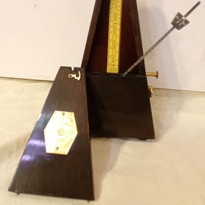 Fully Serviced Restored Antique Wood Bell Walnut Metronome de Maelzel Seth Thomas Clocks image 13
