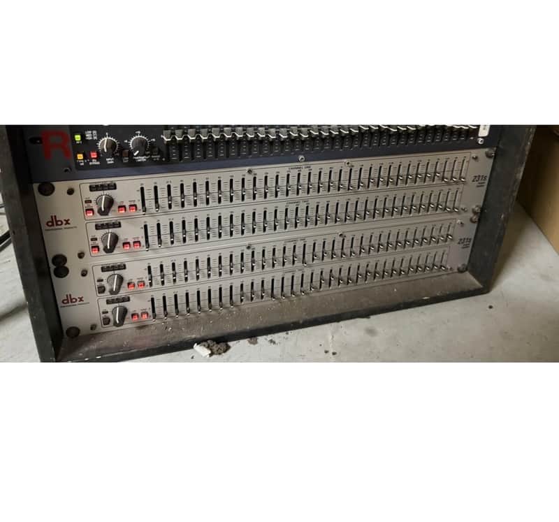 Lot of 2 - DBX 231s Dual Channel 31-Band EQ 2010s - Silver image 1