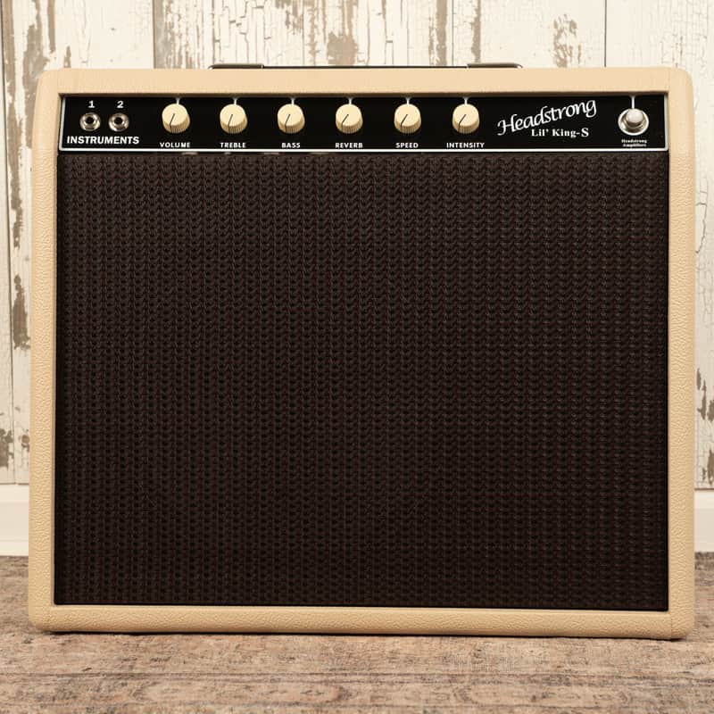Headstrong Lil' King S Reverb 1x12 Combo - Blonde Tolex, Oxblood Grille image 1