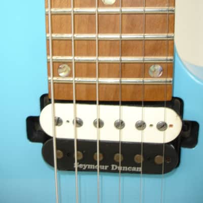 Dean MD 24 Electric Guitar, Roasted Maple with Floyd Rose, Vintage Blue w/ Case image 6