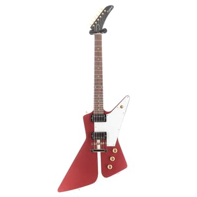 Epiphone 1958 Korina Explorer - Inspired by Gibson - Brick Red and White Custom Paint (RC4) (91040) image 5