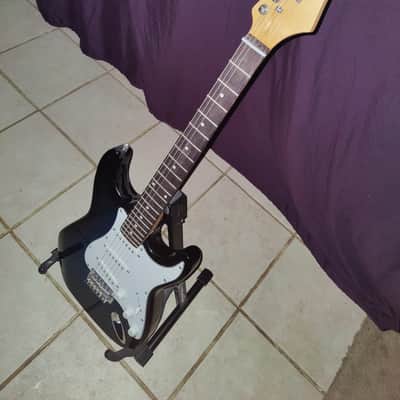 Unbranded beautiful Strat style electric guitar in stunning Blue black image 1