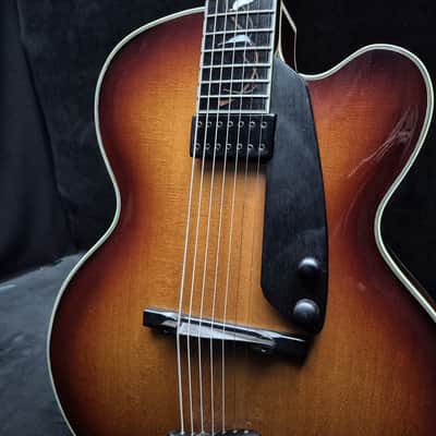 2003 Victor Baker Model 17 7-string electric archtop guitar w/OHSC image 6