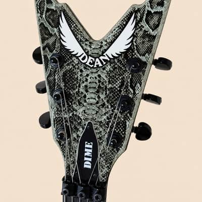 Rare Dean Dimebag Stealth Snakeskin Electric Guitar w/ Hardshell Case – Discontinued / Hard to Find image 5