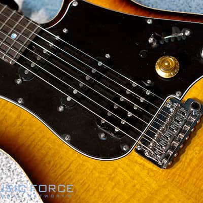 James Tyler Japan Studio Elite HD SSH Mahogany Flame-Tobacco Sunburst image 3