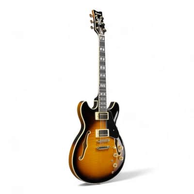 Ibanez JSM10 John Scofield Signature - Vintage Yellow Sunburst, Semi-Hollowbody Guitar with Hardshell Case image 4