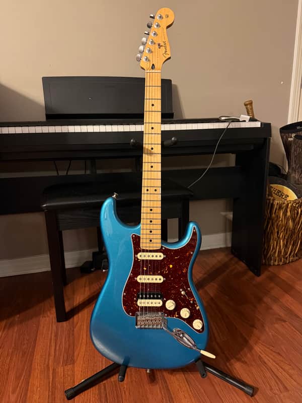 UPGRADED!!!: 2020 Fender Player Stratocaster HSS with Maple Fretboard Lake Placid Blue image 1