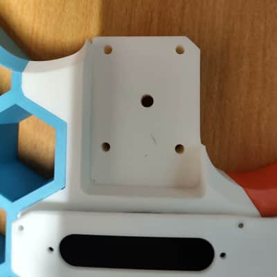 3D Printed Guitar Body with a Glowing Effect. image 6