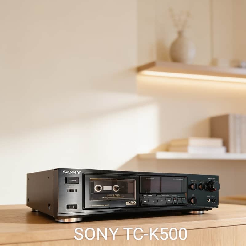 SONY TC-K500 Rare Vintage Cassette Deck Serviced Working Stereo Warranty image 1