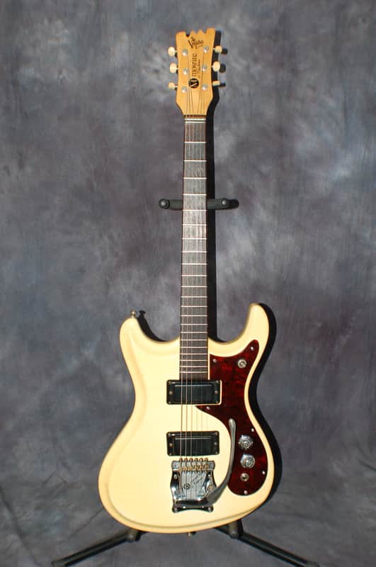 Video Demo 1966 Original Mosrite Ventures II White Pro Setup Original Hard Shell Case Strap image 1