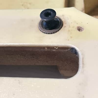 1986 Japan Charvel Jackson Import Model 3 Aged Pearl White Guitar Body Kahler Ready image 12