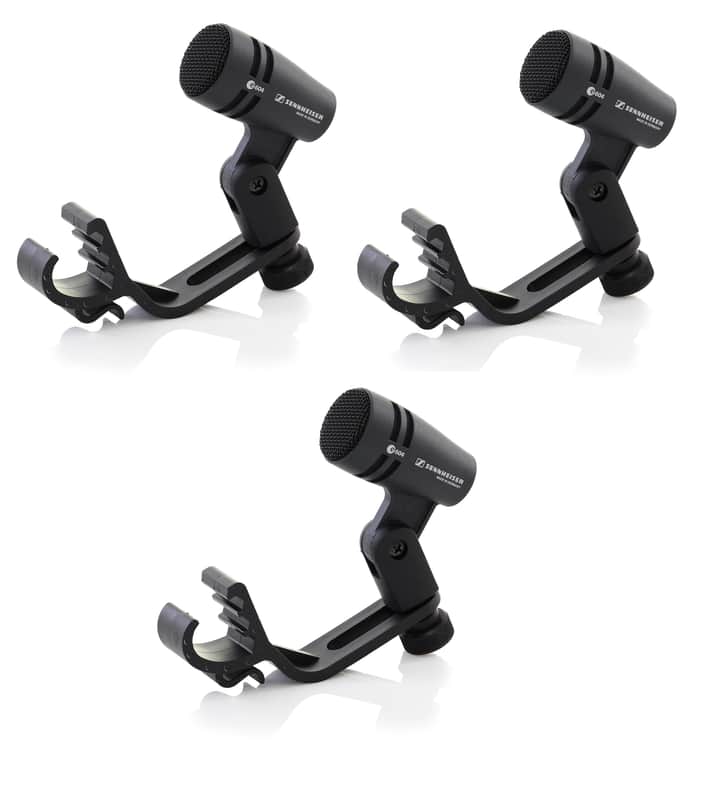 Sennheiser THREEPACK604P e604 Dynamic Drum Microphone 3-Pack - Mint, Open Box image 1