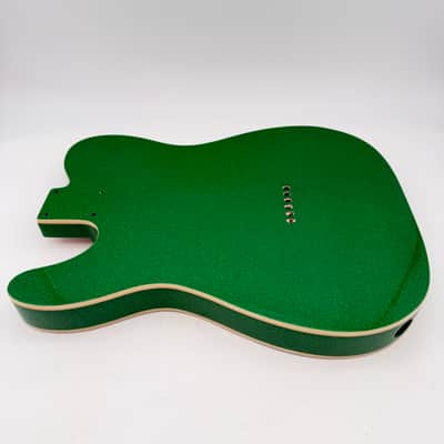 HooDoo Telecaster Body Alder Bound Sparkle Green Light htb6426 image 6