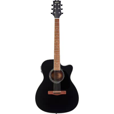 Mitchell O120CEWPM Auditorium Acoustic-Electric Guitar Regular Metallic Black image 8