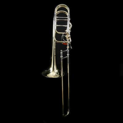 Bach 50AF3 Stradivarius Pro Bb/F/Gb Bass Trombone Infinity Valve Open Wrap image 6