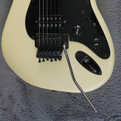 1985 ESP Japan Custom Craft House Super Strat Rare Early Pre-LTD Birdseye Maple Floyd Rose White image 6