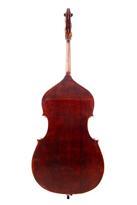 Antique Style Double Bass 3/4 with Flat Back Hand-Made in Romania #17 image 1