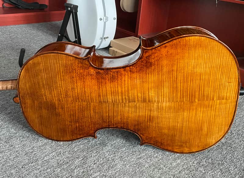 Exceptional Sounding Cello Master Wang's Own Work 200-y Old Spruce No. W8 image 1