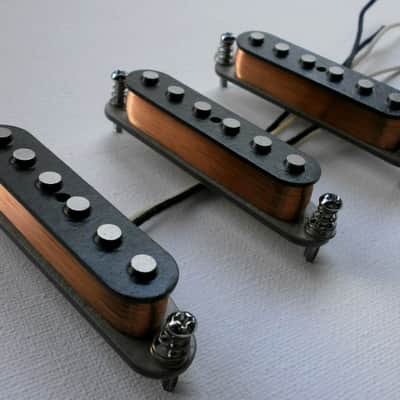 Stratocaster Alnico 2/5 MIXED Magnets Custom Guitar Pickups Set Fits Fender by Q pickups Strat image 4