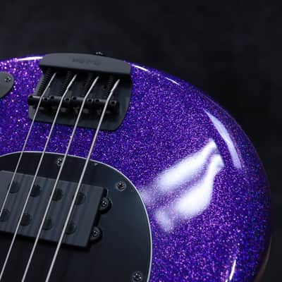Ernie Ball Music Man DarkRay Bass Plasma Purple 4-String Electric Bass w/Case image 12