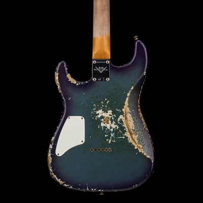 Fender Custom Shop 1966 Stratocaster SH Heavy Relic - Aged Competition Burgundy #87625 image 4