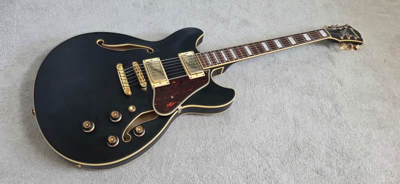 Ibanez AS73G-BKF Artcore 2017 - Present - Black Flat image 1