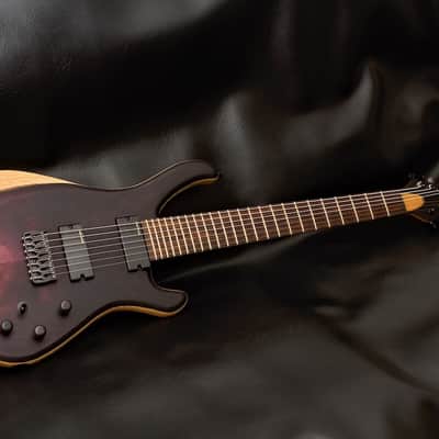 LAB Guitars Custom 7 String 2024 - Black Cherry Fade image 7